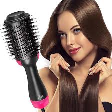 2-in-1 Hot Air Hair Brush for Women – Hair Dryer & Volumizing Styling Brush for Smooth, Shiny Hair