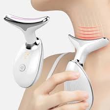 Neck & Face Beauty EMS Facial Lifting Device for Skin Tightening, Massage & Daily Skincare